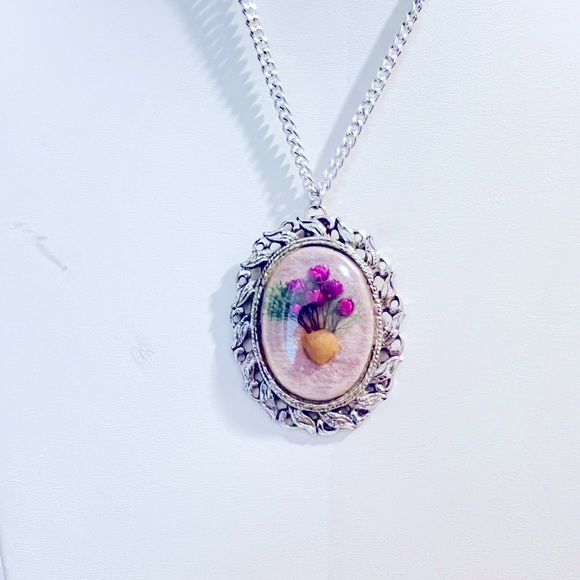 Vintage handmade jewelry pendant necklace - Picture 3 of 10